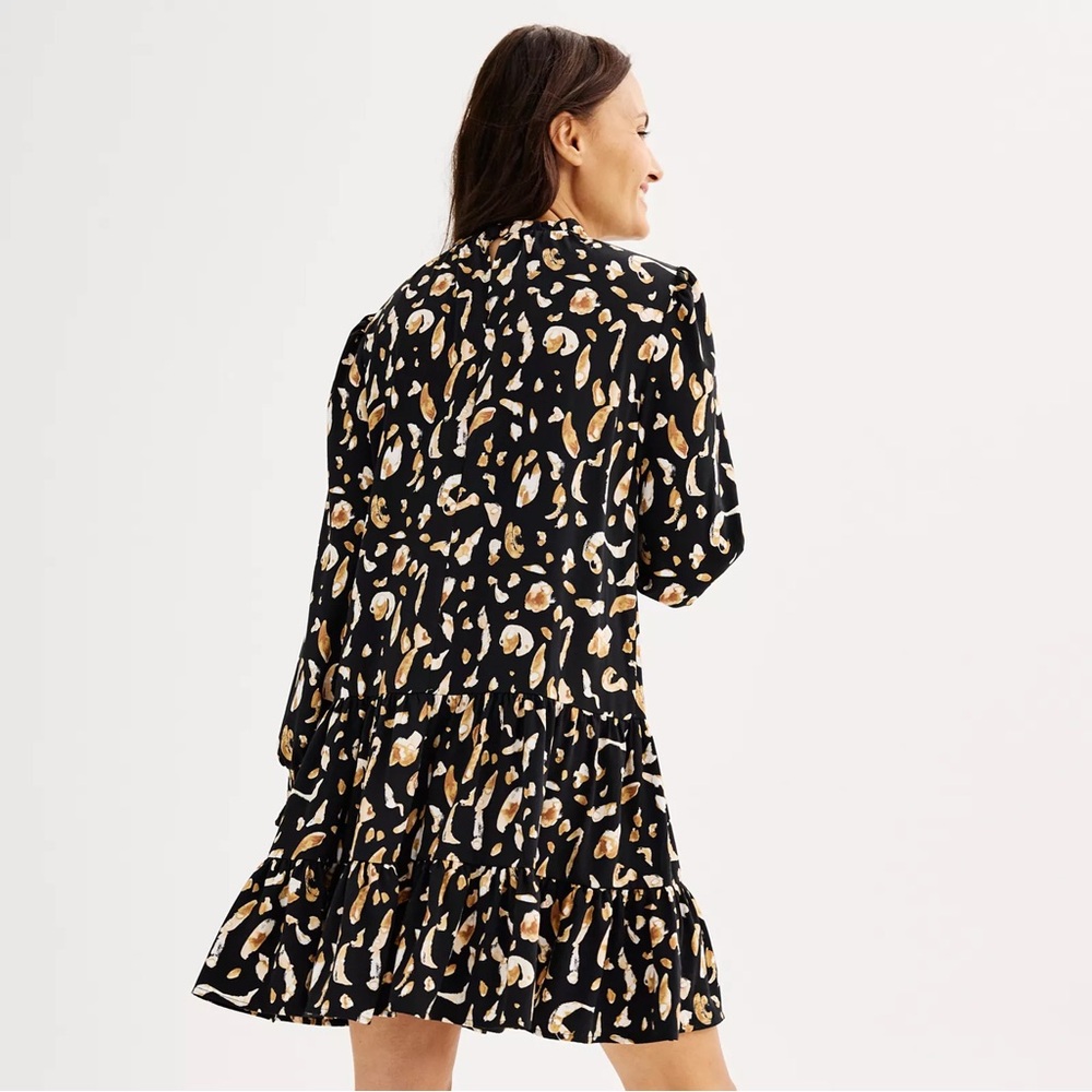 Women's Nine West Long-Sleeve Swing Dress - Size XL/XXL - Picture 3 of 6